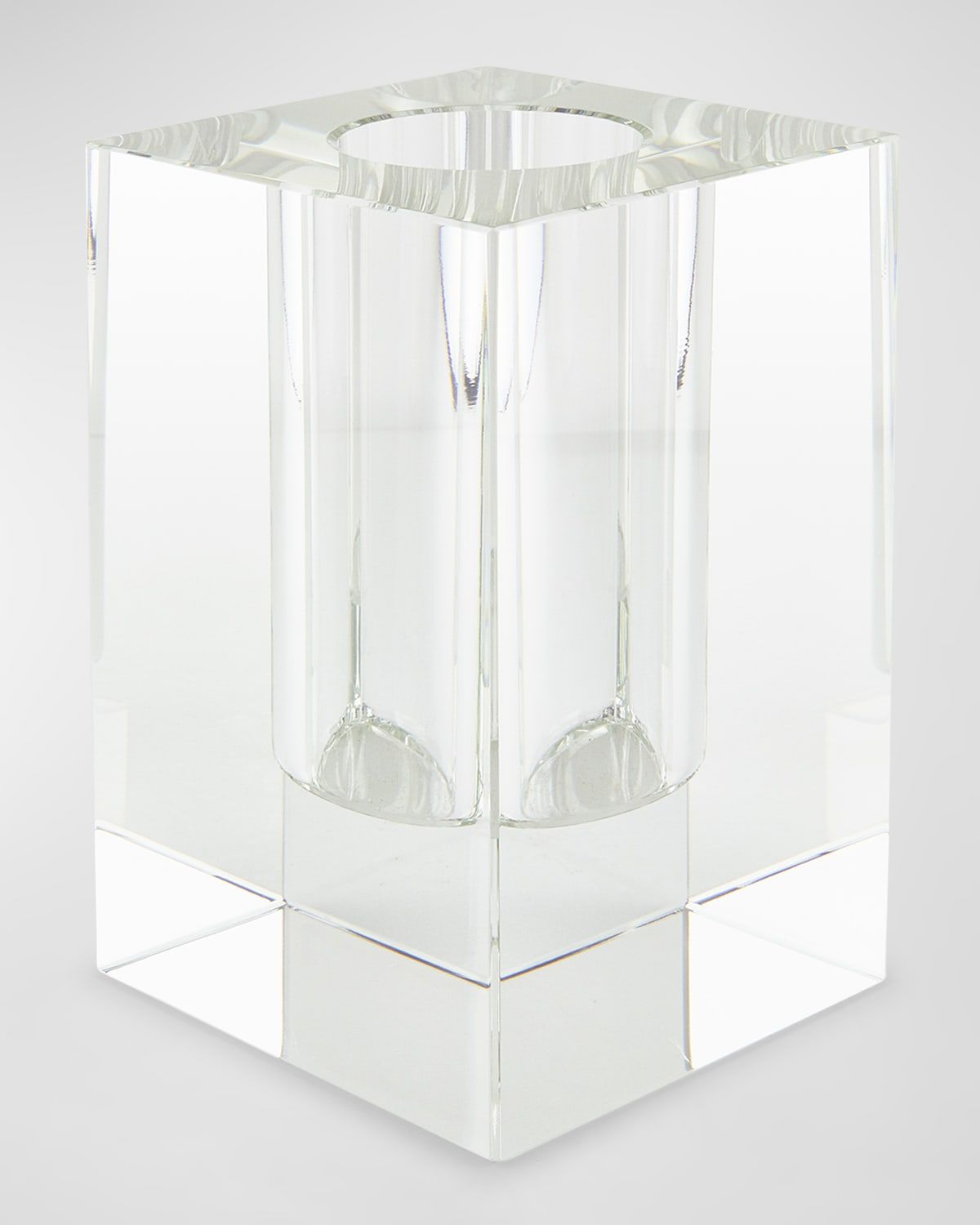 Clear Crystal Modern Square Vase