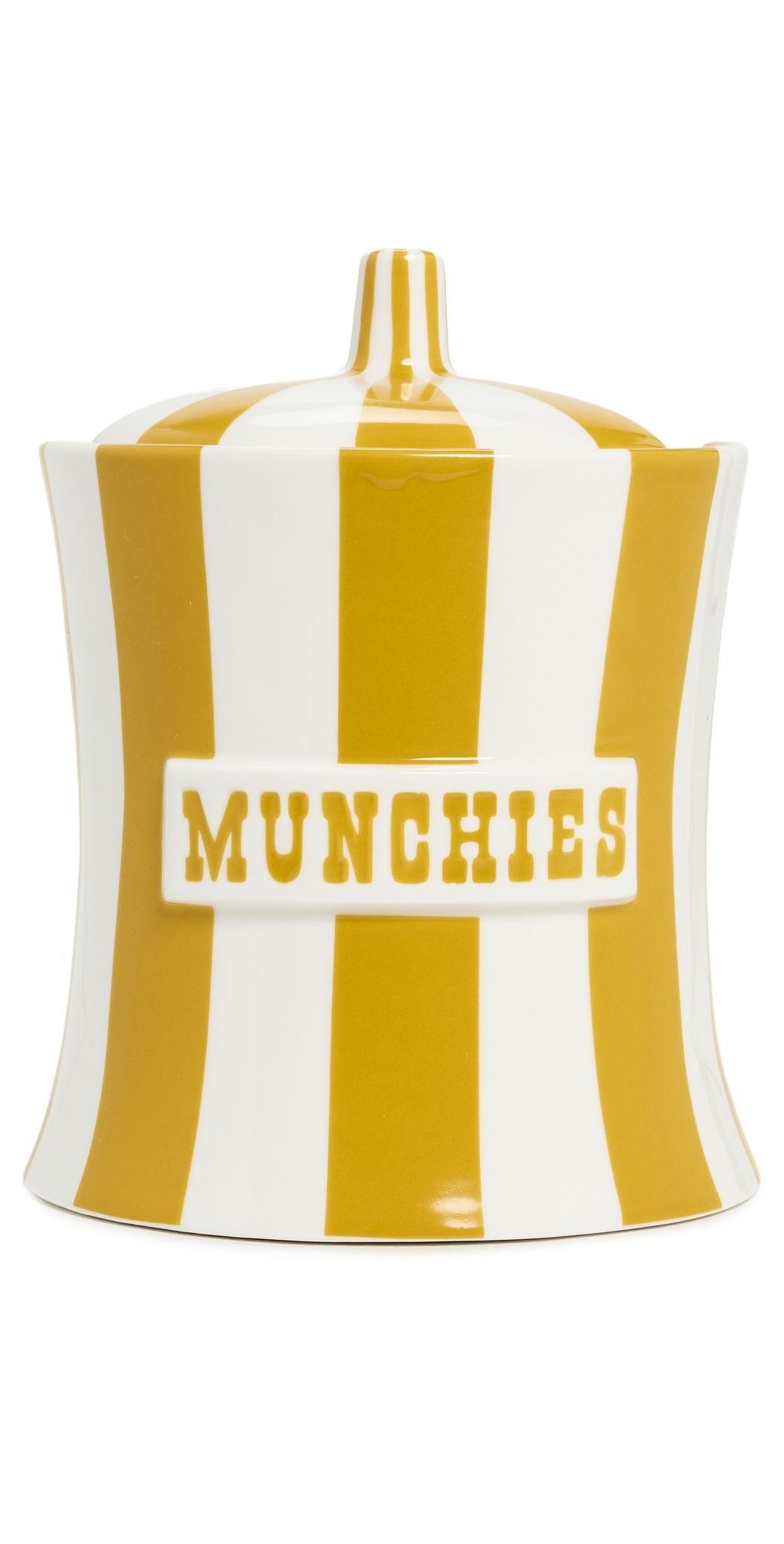 Jonathan Adler Vice Munchies Canister Yellow/White One Size
