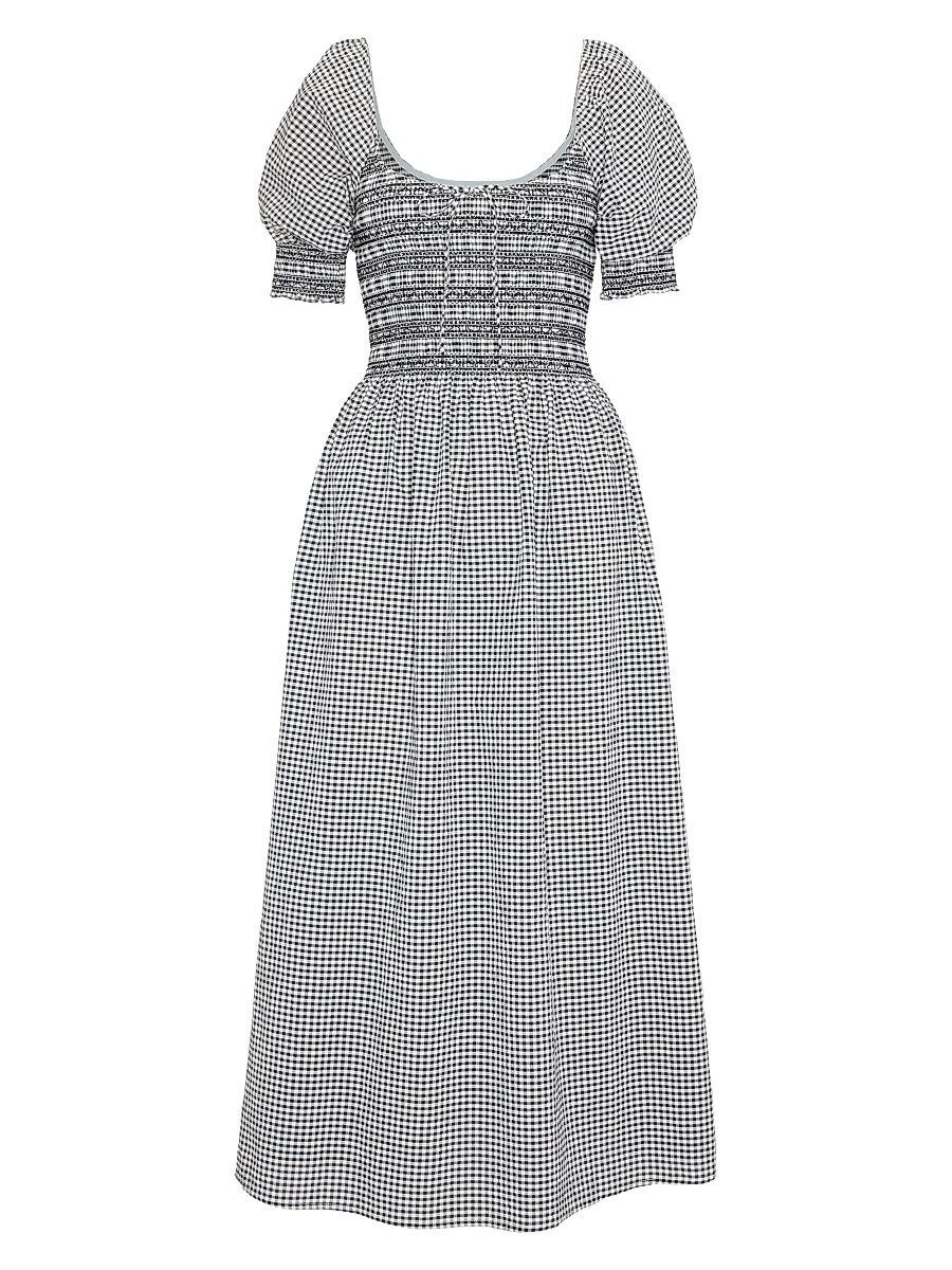 Women's The Madeline Nap Dress - Black Sand Gingham - Size XXL