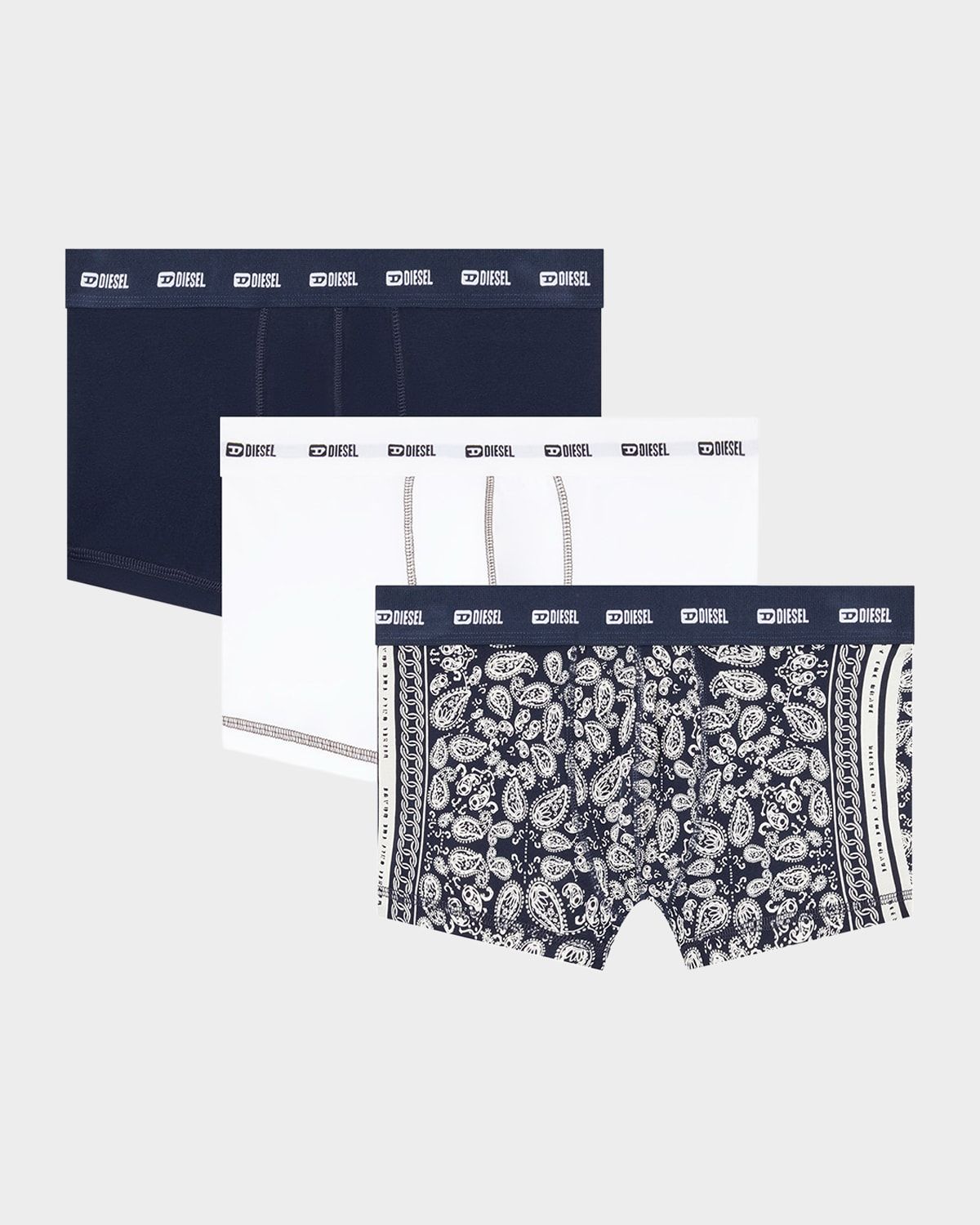 Men & apos;s Damien Logo Waistband 3-Pack Boxer Briefs