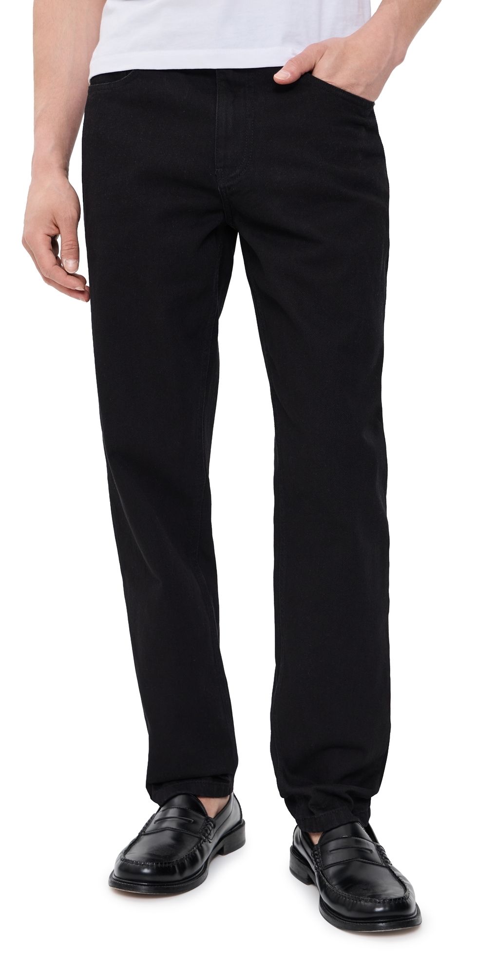 Les Deux Ryder Relaxed Fit Jeans Black/Black 30