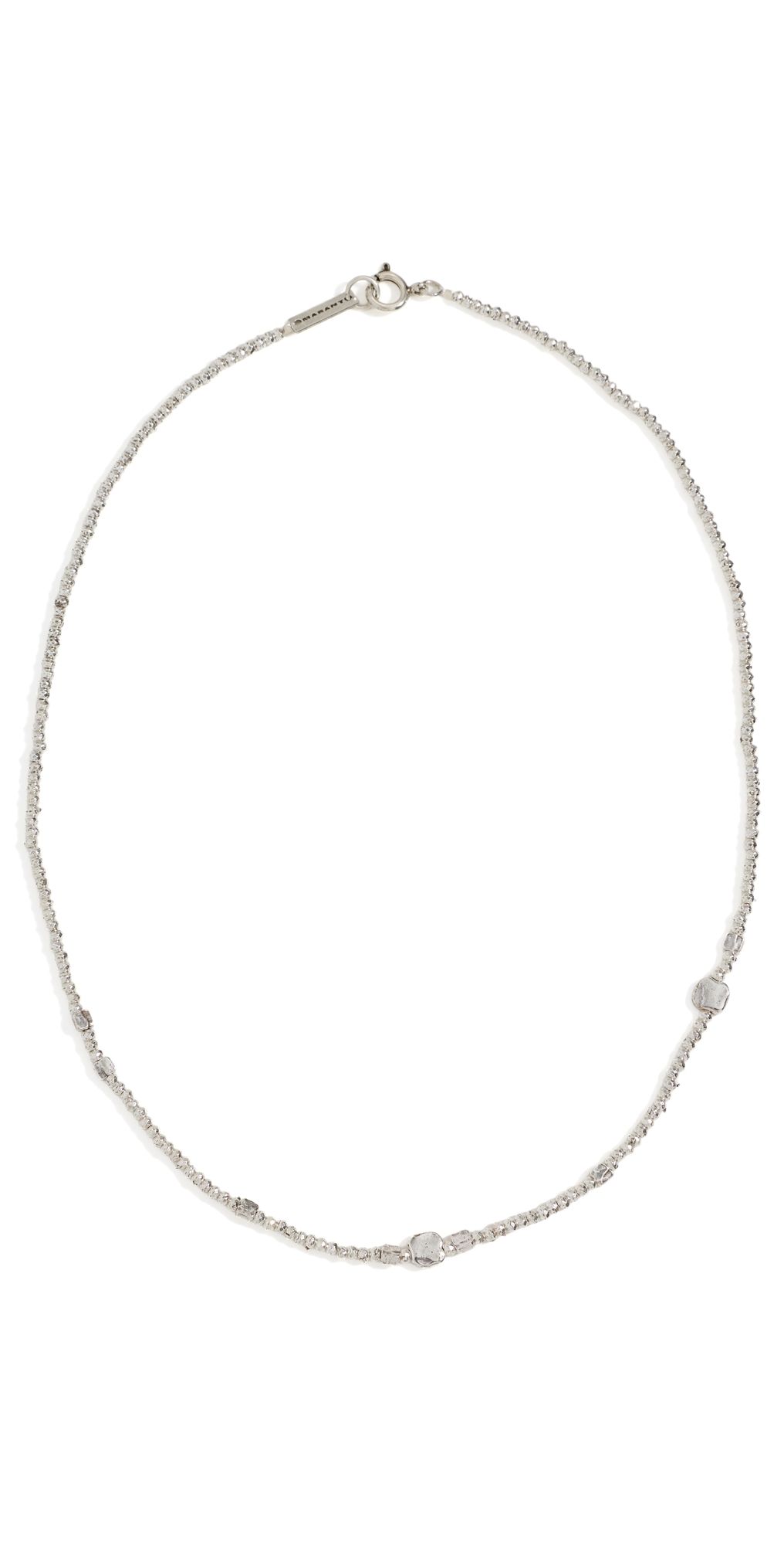 Isabel Marant Silver Beaded Necklace Silver One Size