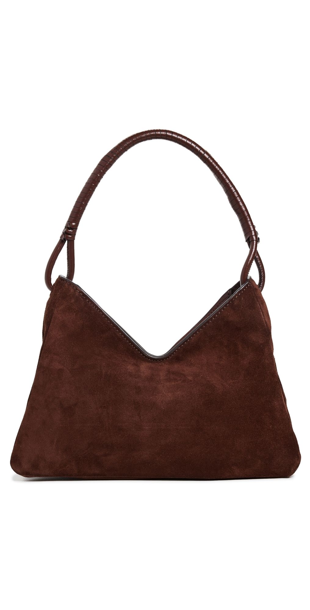 STAUD Valerie Shoulder Bag Mahogany One Size