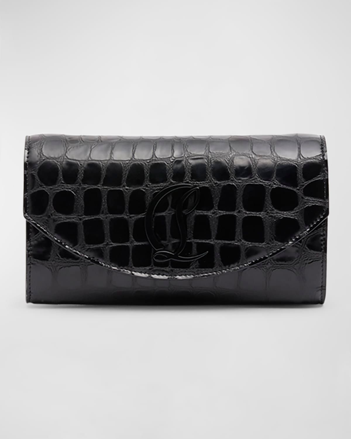 Loubi54 Wallet on Chain in Alligator Embossed Leather
