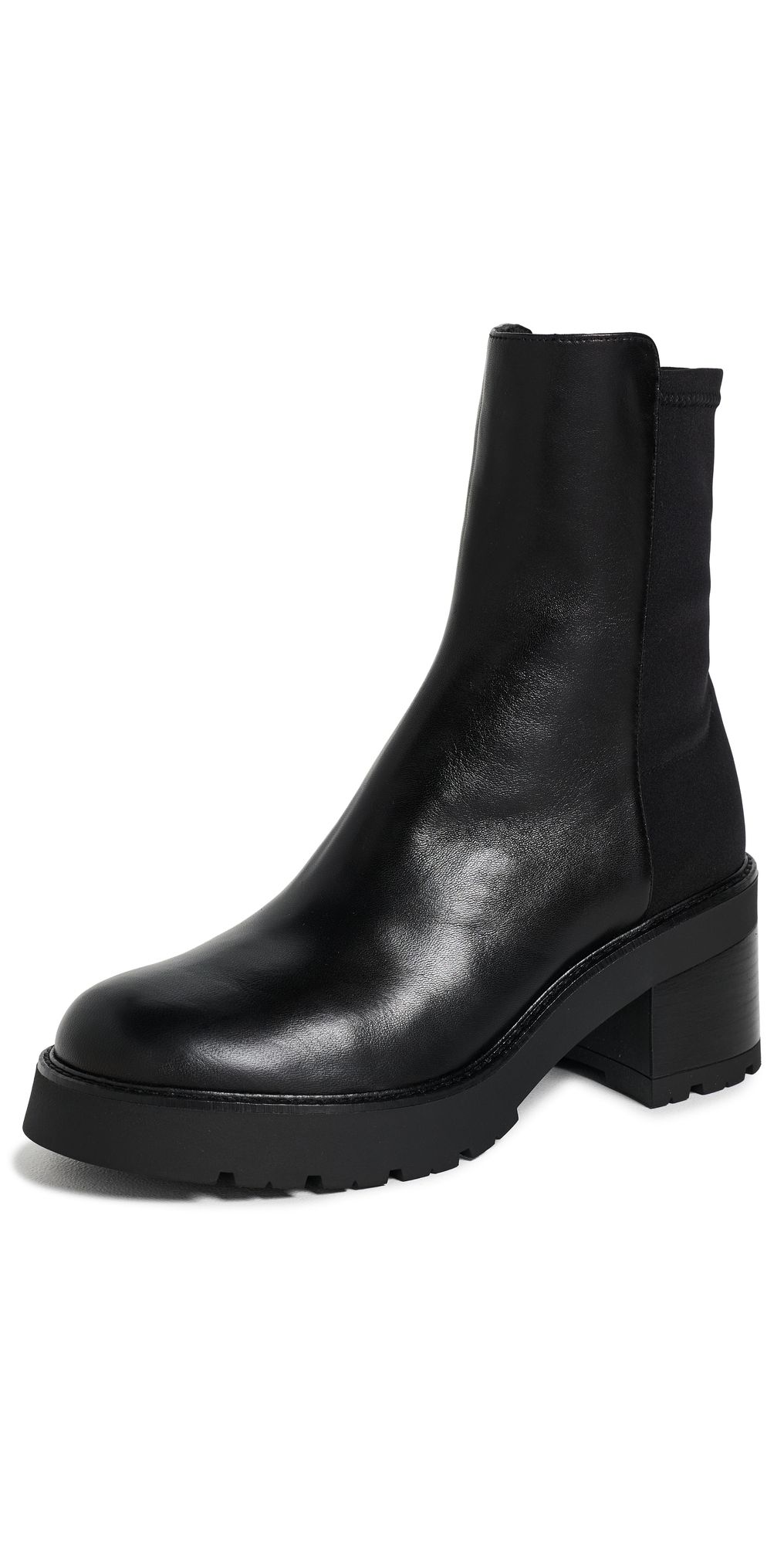 Stuart Weitzman 5050 Char Booties Black 6.5