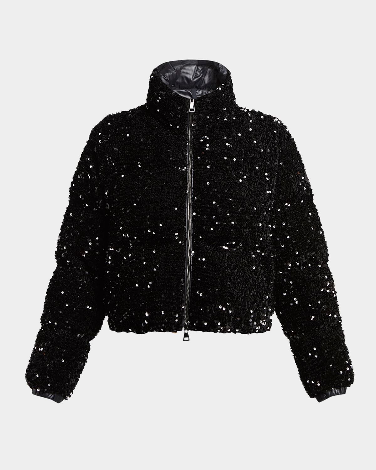 Louvi Sequined Short Down Jacket