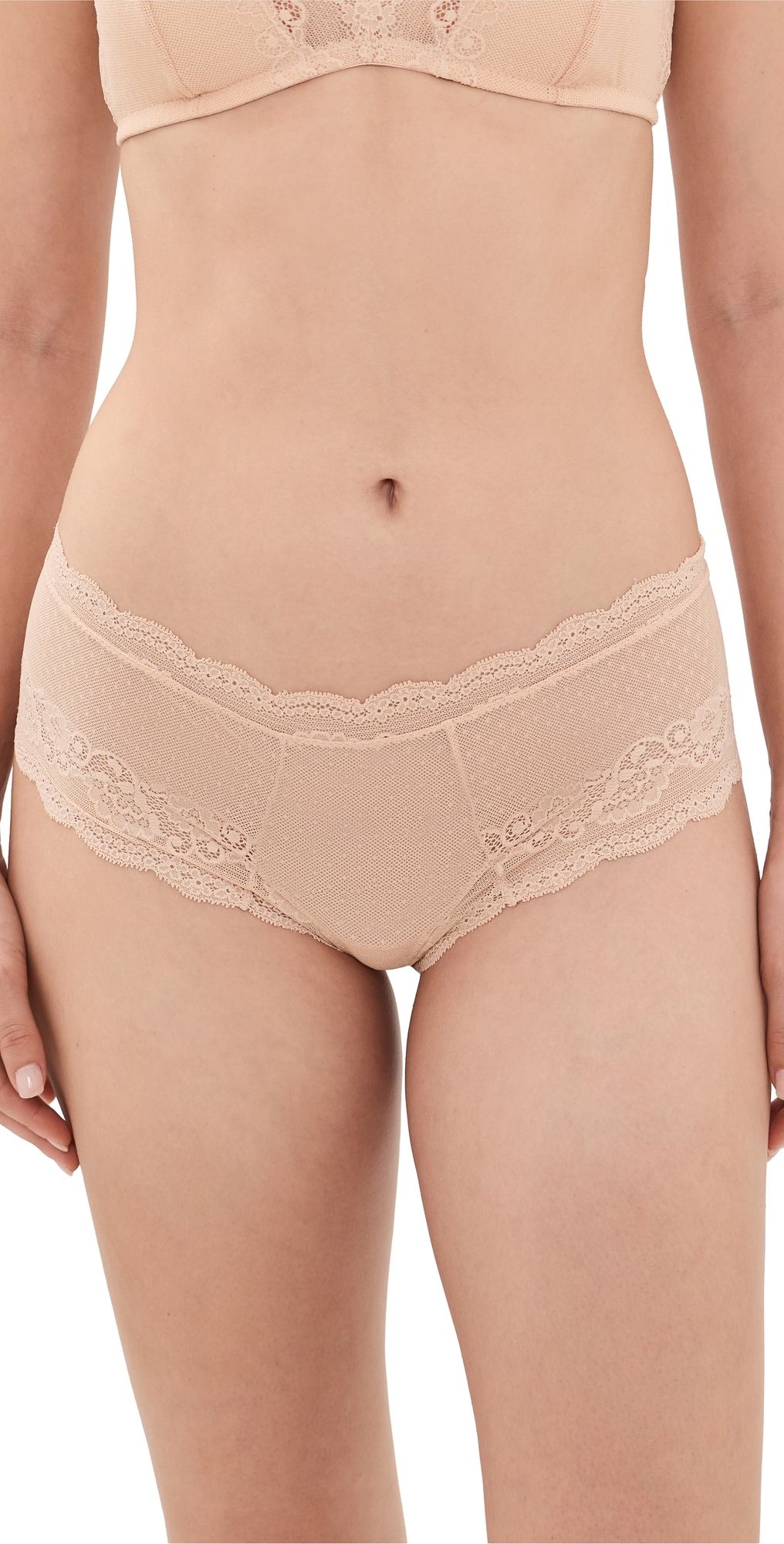 Eberjey Anouk Classic Lace Thong Nude XL