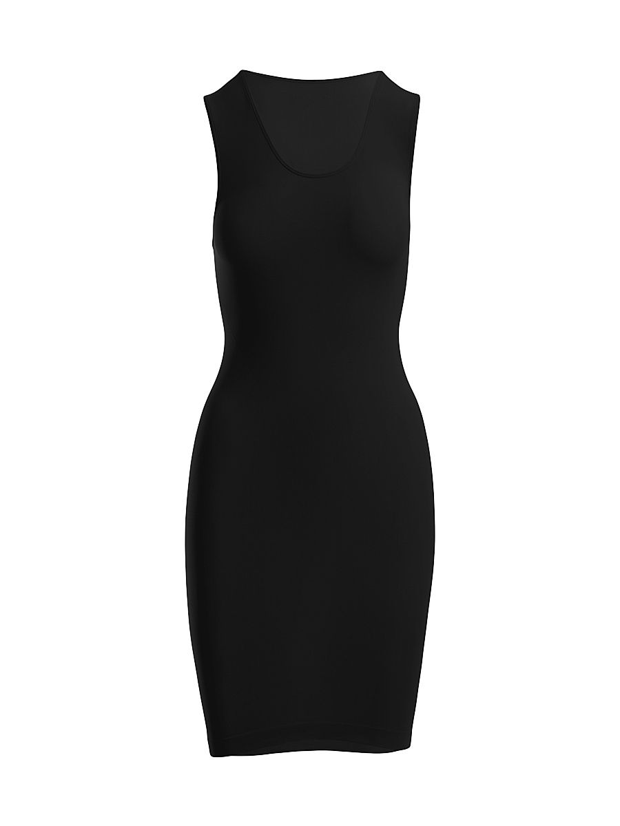 Women's Sleeveless Seamless Minidress - Black - Size Small