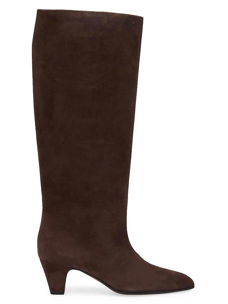 Women's Main Arval Suede Knee-High Boots - Ebano - Size 5