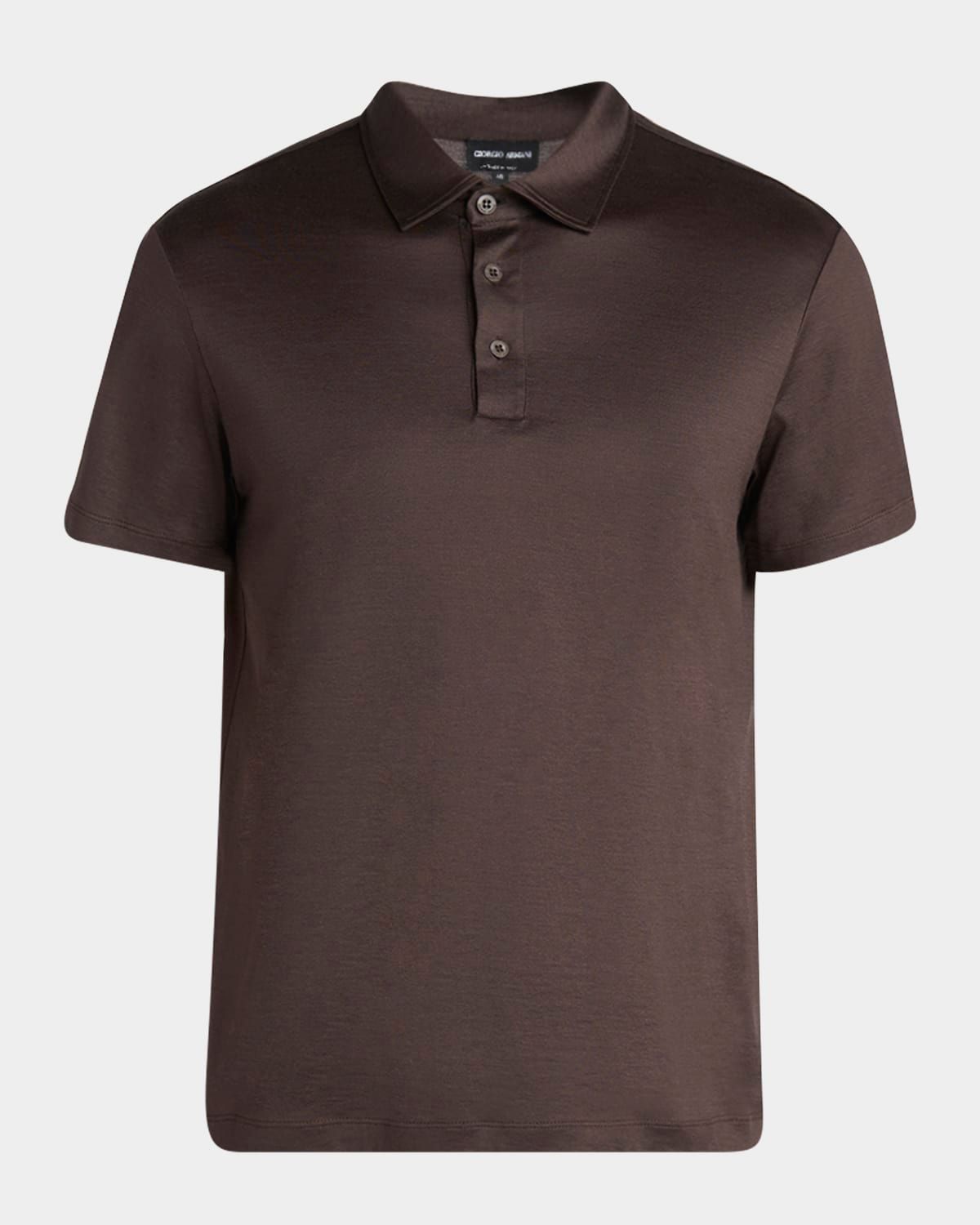 Men & apos;s Silk and Cotton Polo Shirt
