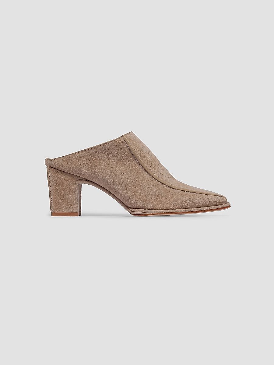 Women's Brynn Heeled Mules - Sandstone - Size 9.5