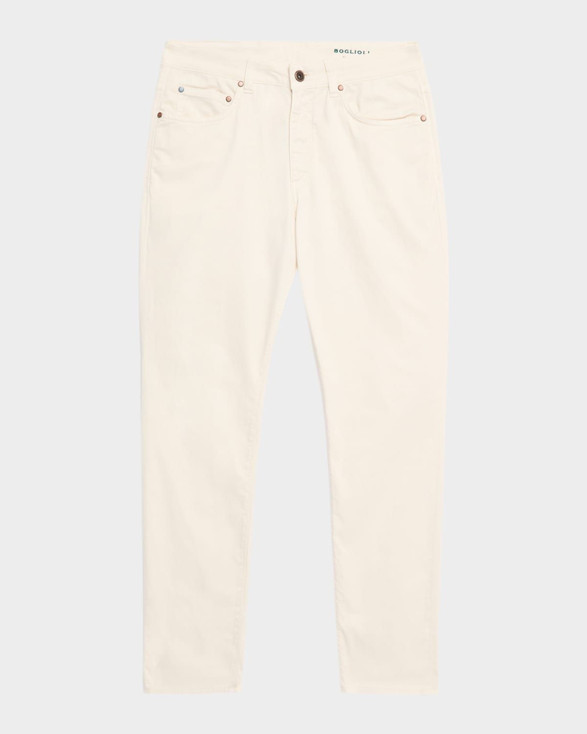Men & apos;s Slim Straight-Leg Cotton-Blend Five-Pocket Pants