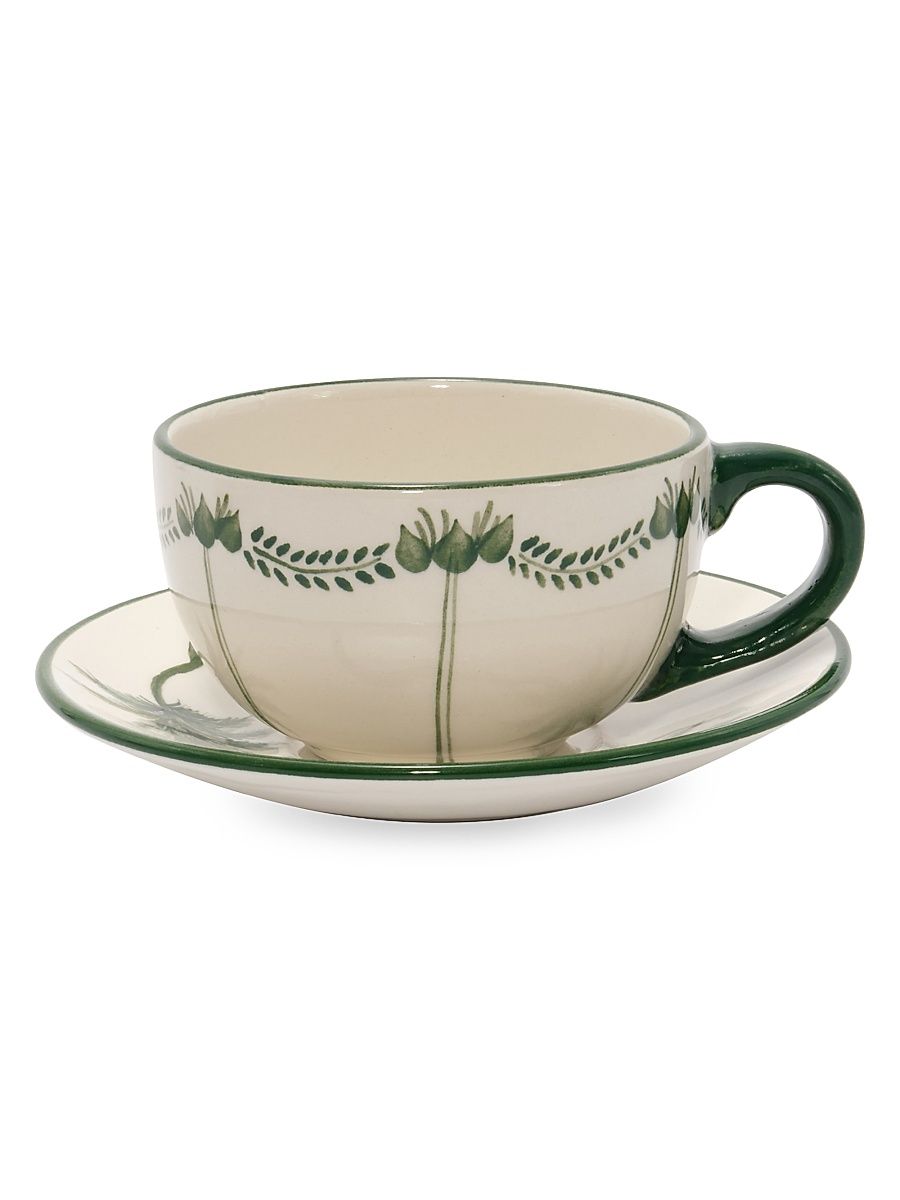 Katios Coffee Cup & Saucer Set - Dark Jungle