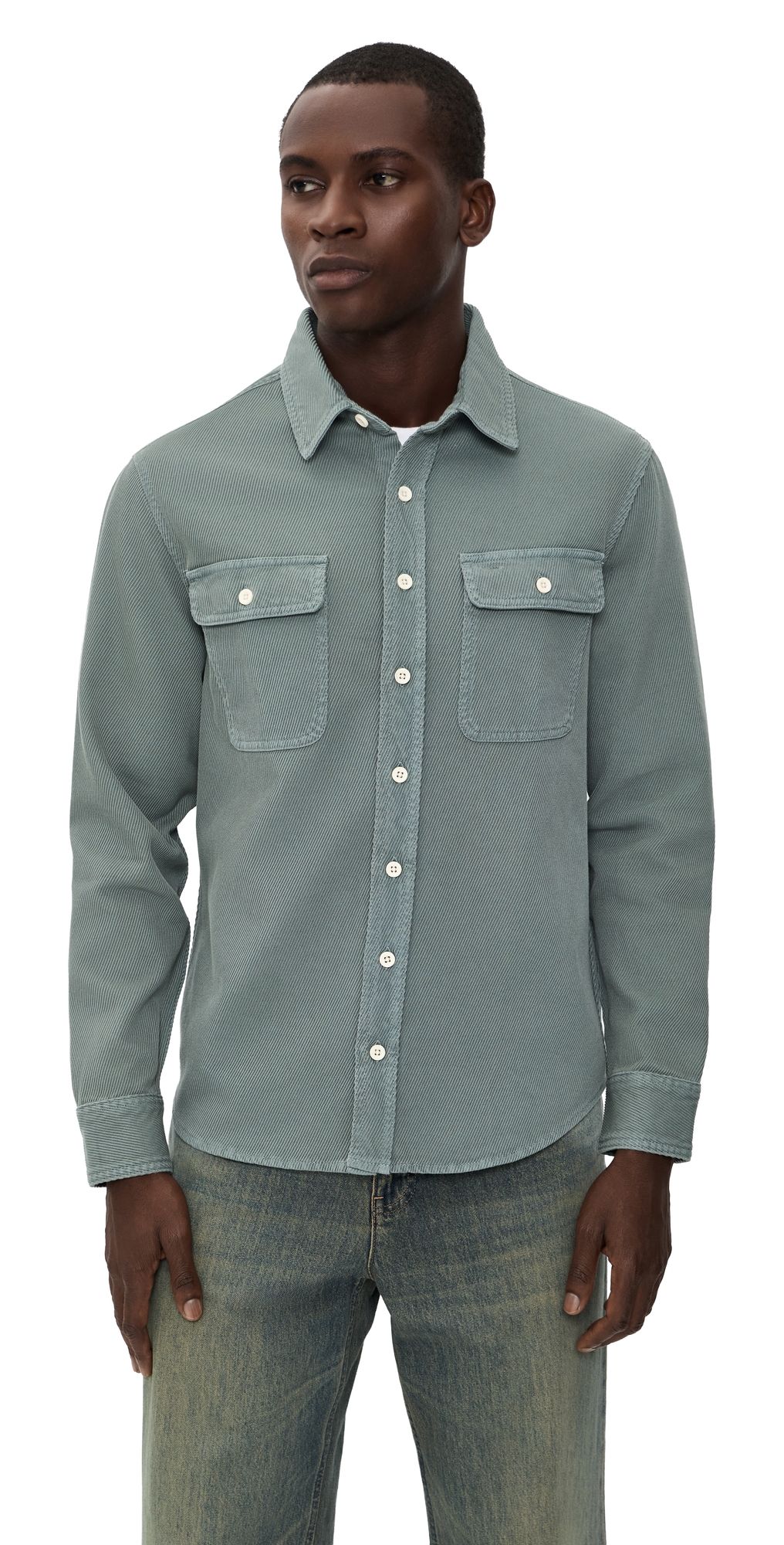Taylor Stitch The Ledge Shirt In Deep Sea Twill Deep Sea 42