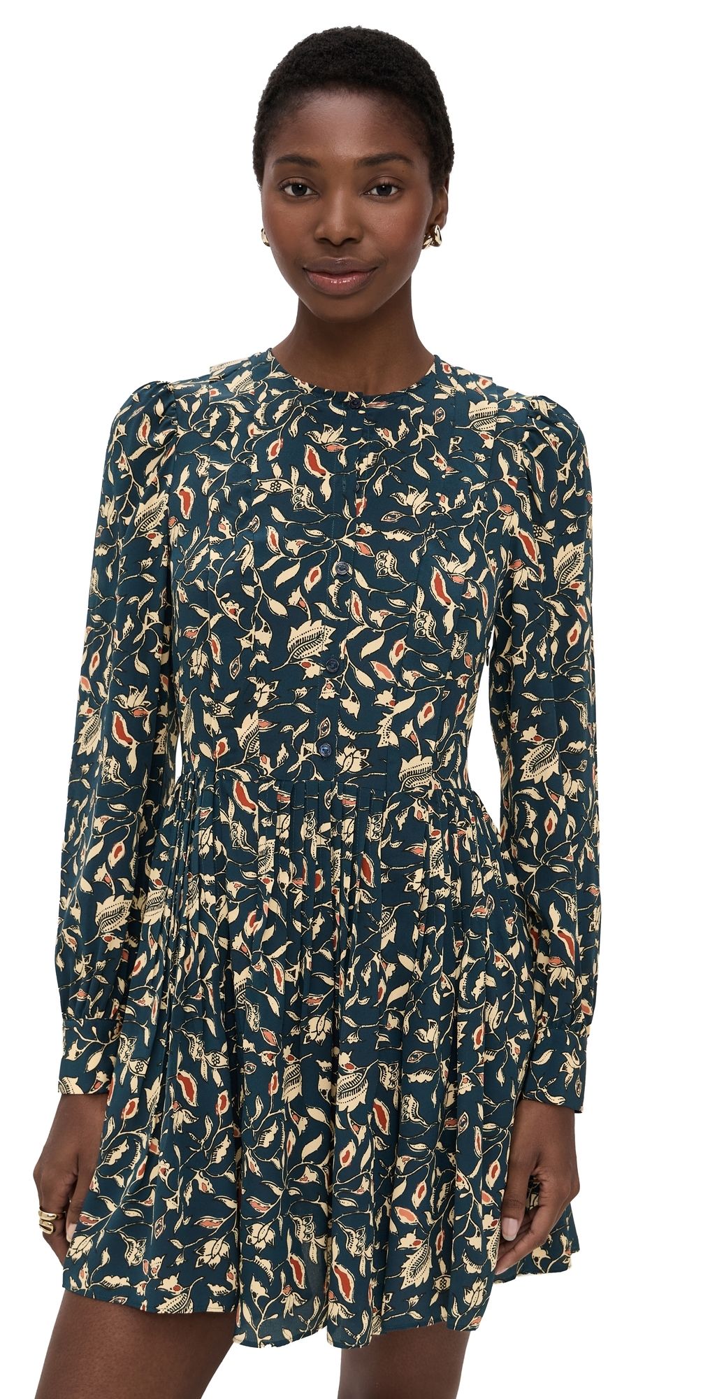 Ulla Johnson Arabella Silk Mini Dress Midnight Garden 12