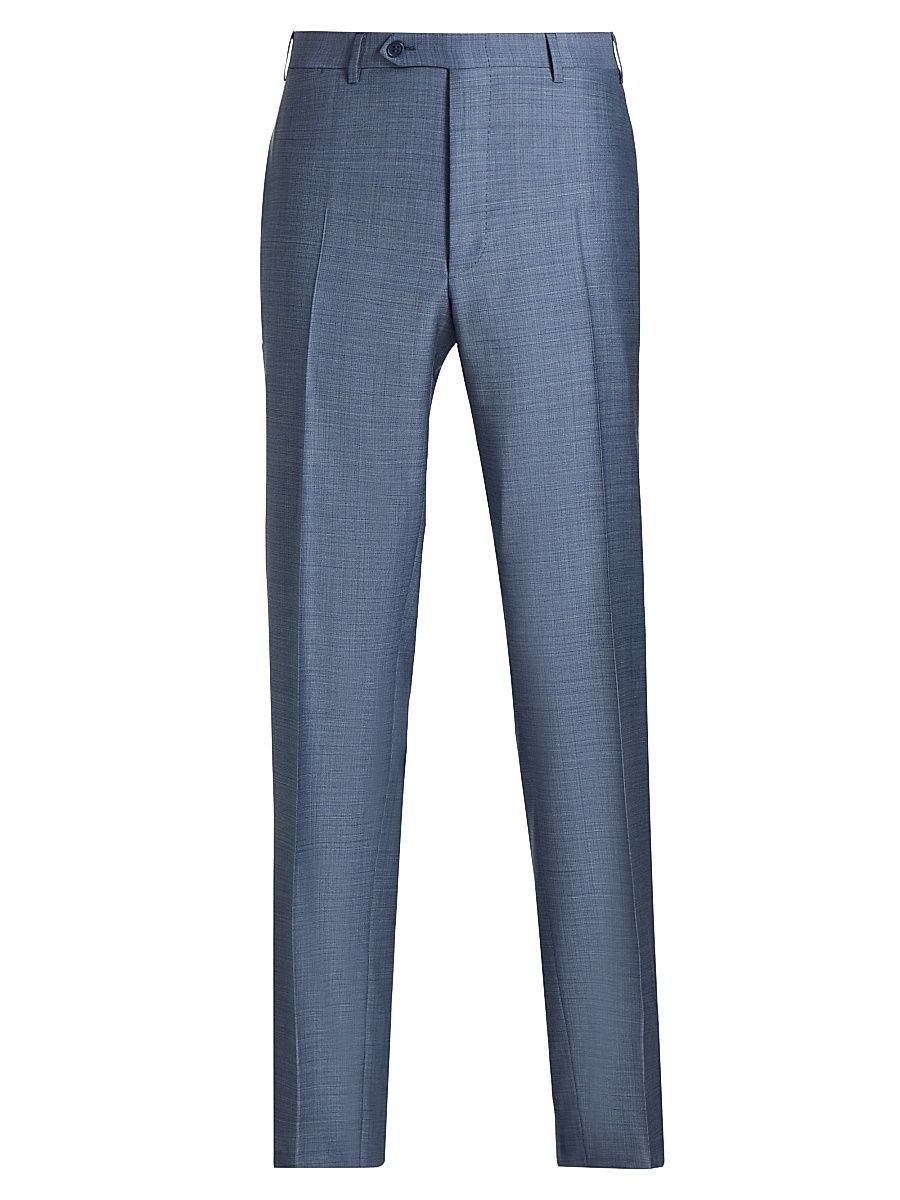 Men's Siena Denim-Effect Trousers - Blue - Size 40