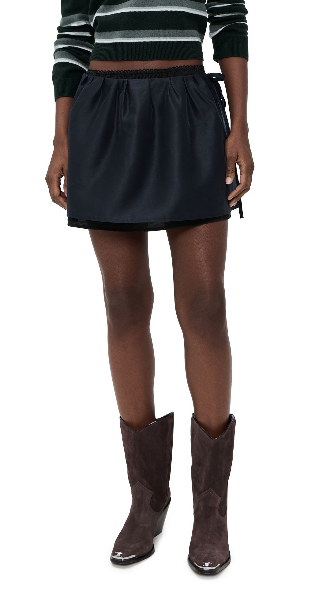 DUNST Layered Volume Skirt Navy L