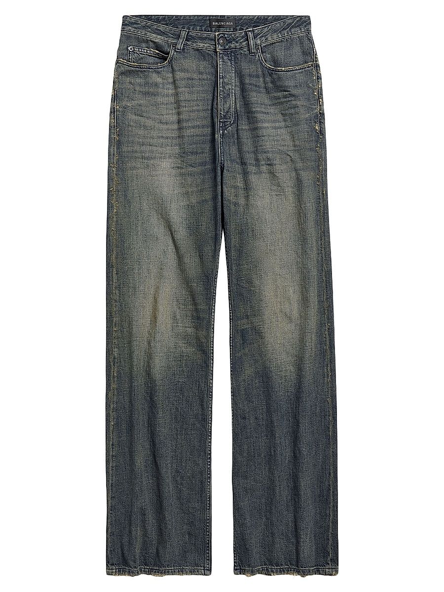 Men's Low Crotch Jeans - Blue - Size 34