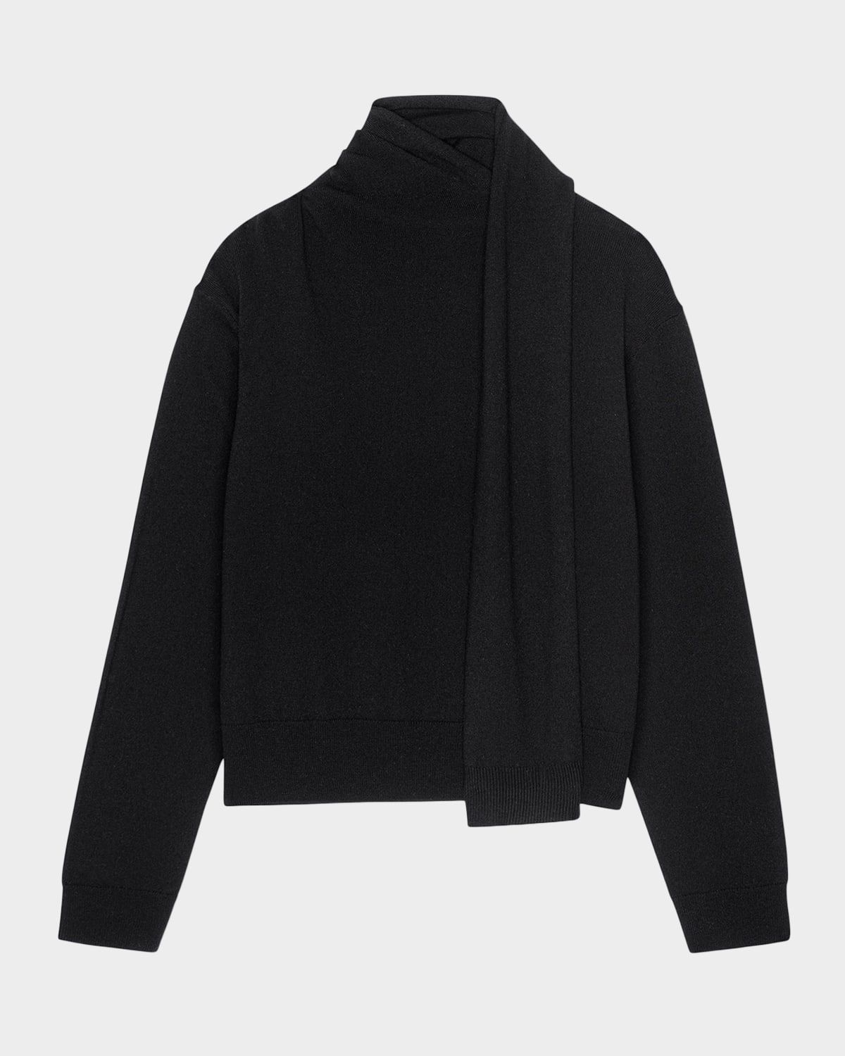 Cortina Wool-Cashmere Scarf Sweater