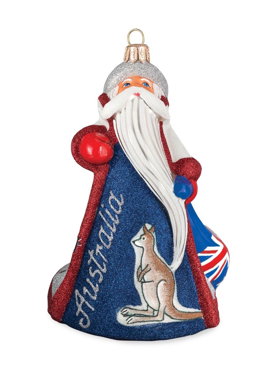 Glitterazzi International Santa Australia Ornament