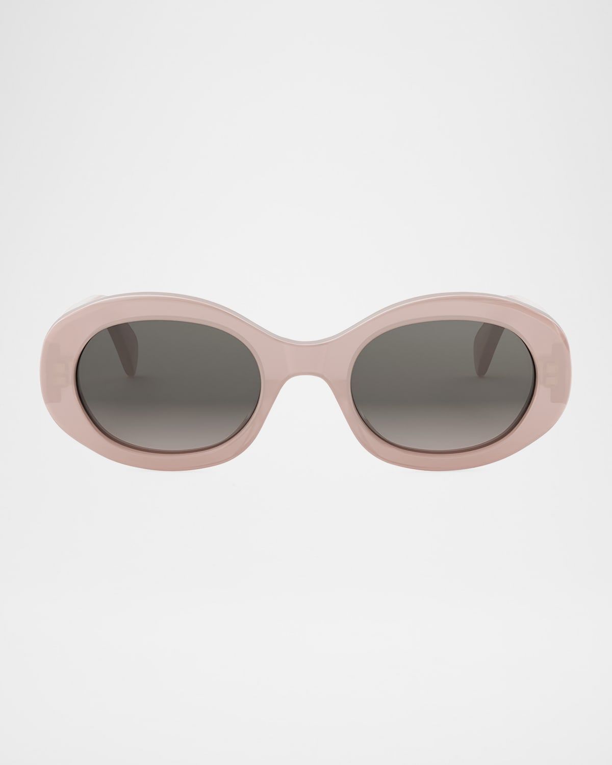 Triomphe Acetate Oval Sunglasses