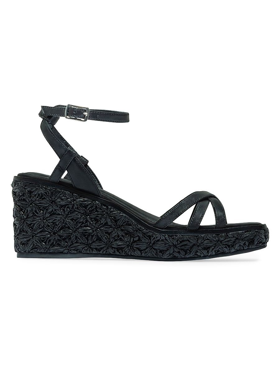 Women's Cairo Wedge Sandals - Black - Size 11