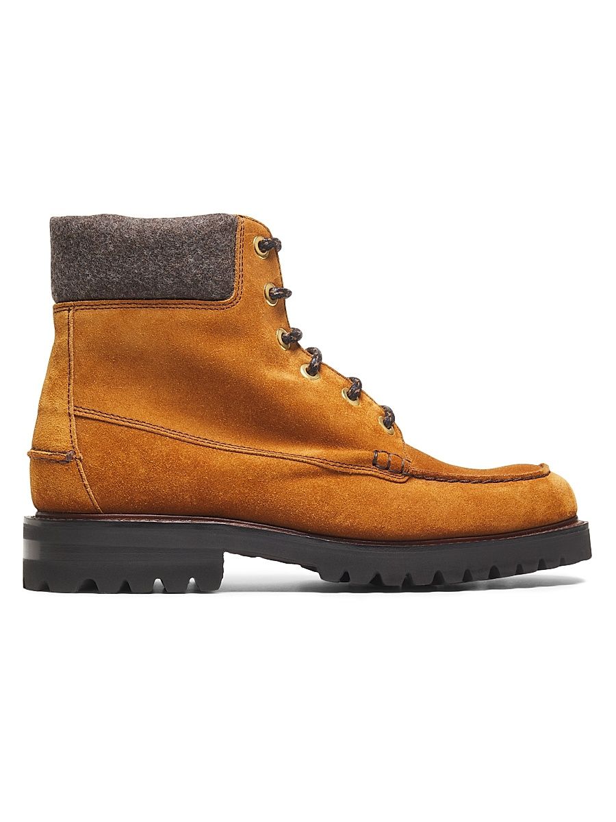 Men's Padstow Suede Hiking Boots - Brandy - Size 13