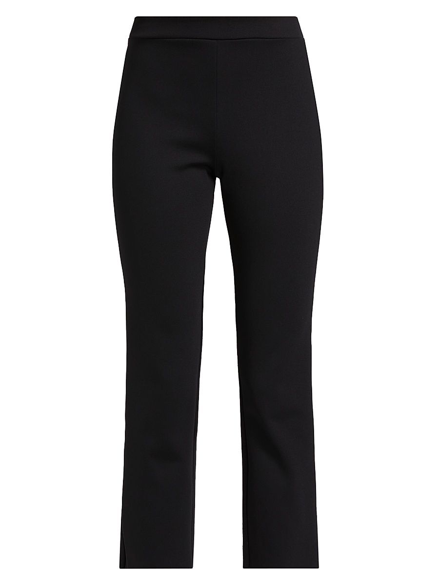 Women's Neoprene Ceo Zipper Cigarette Pant - Black - Size Medium