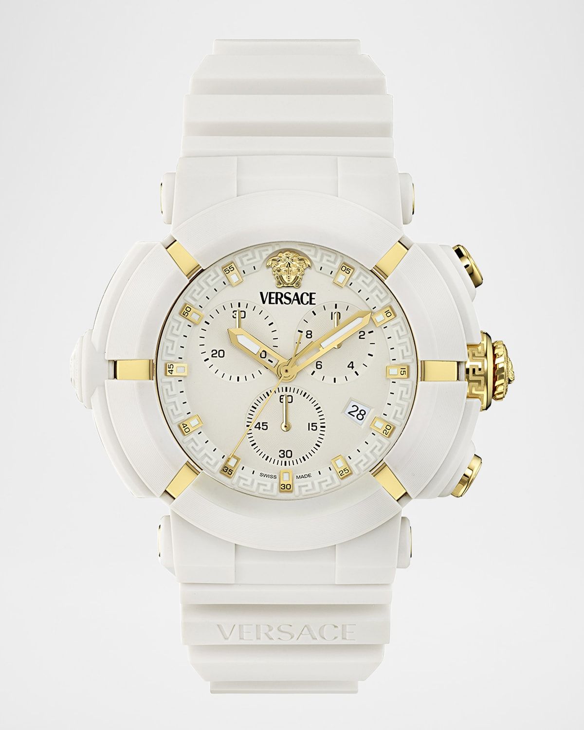 Real Active Chrono 45MM White Ecoceramic Watch