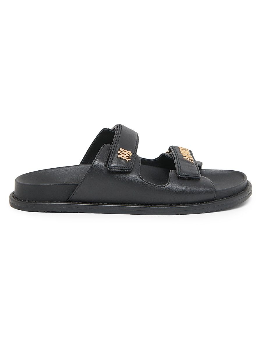 Women's Boardwalk Leather Two-Strap Sandals - Black - Size 5