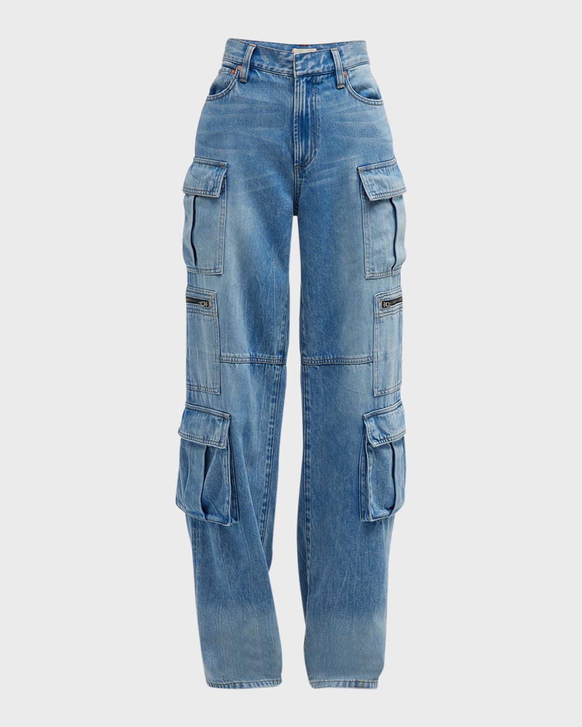Cay Baggy Denim Cargo Pants