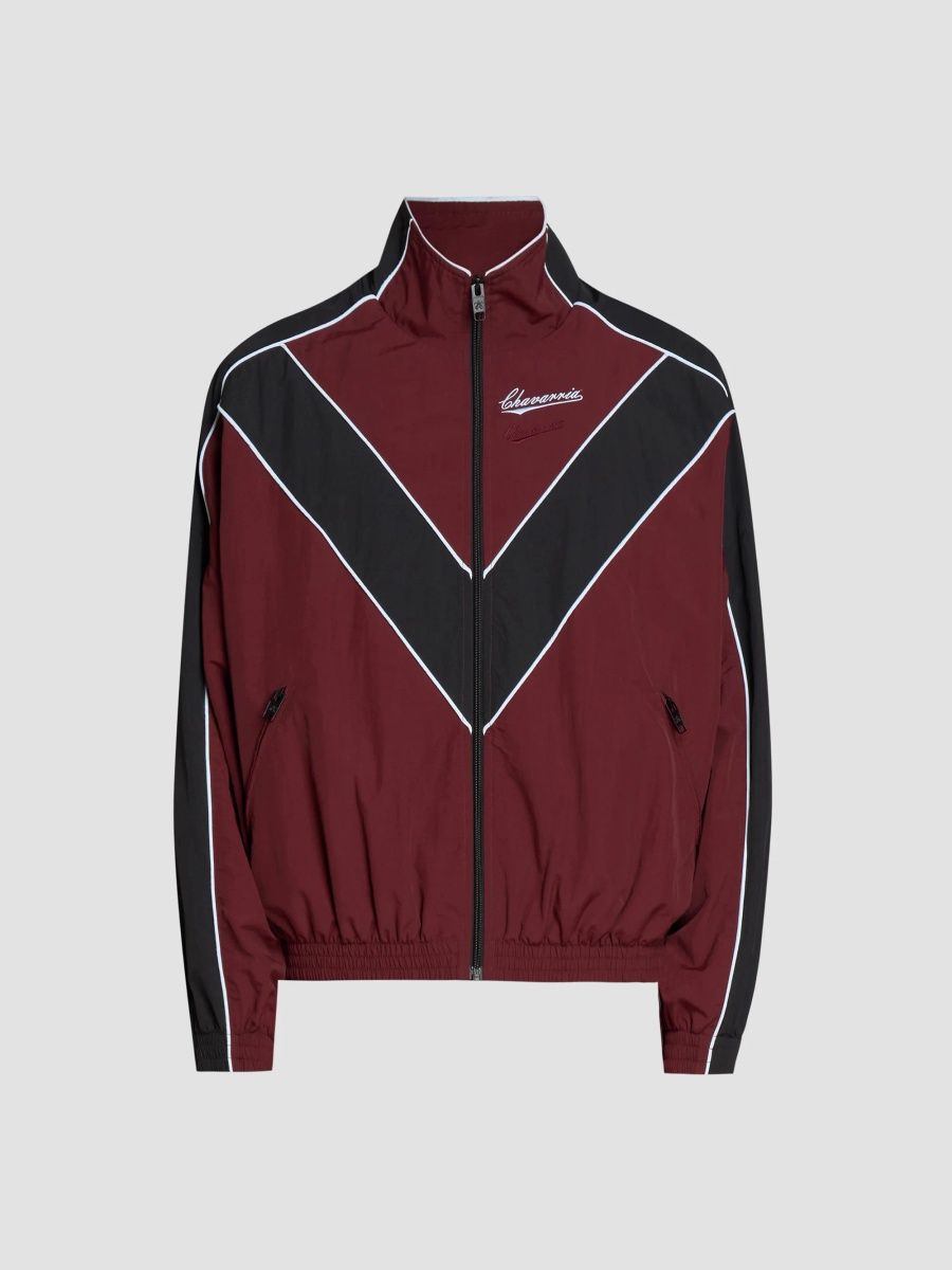 Willy Chavarria Men's Bad Boy Track Jacket - Bordeaux - Size XXL