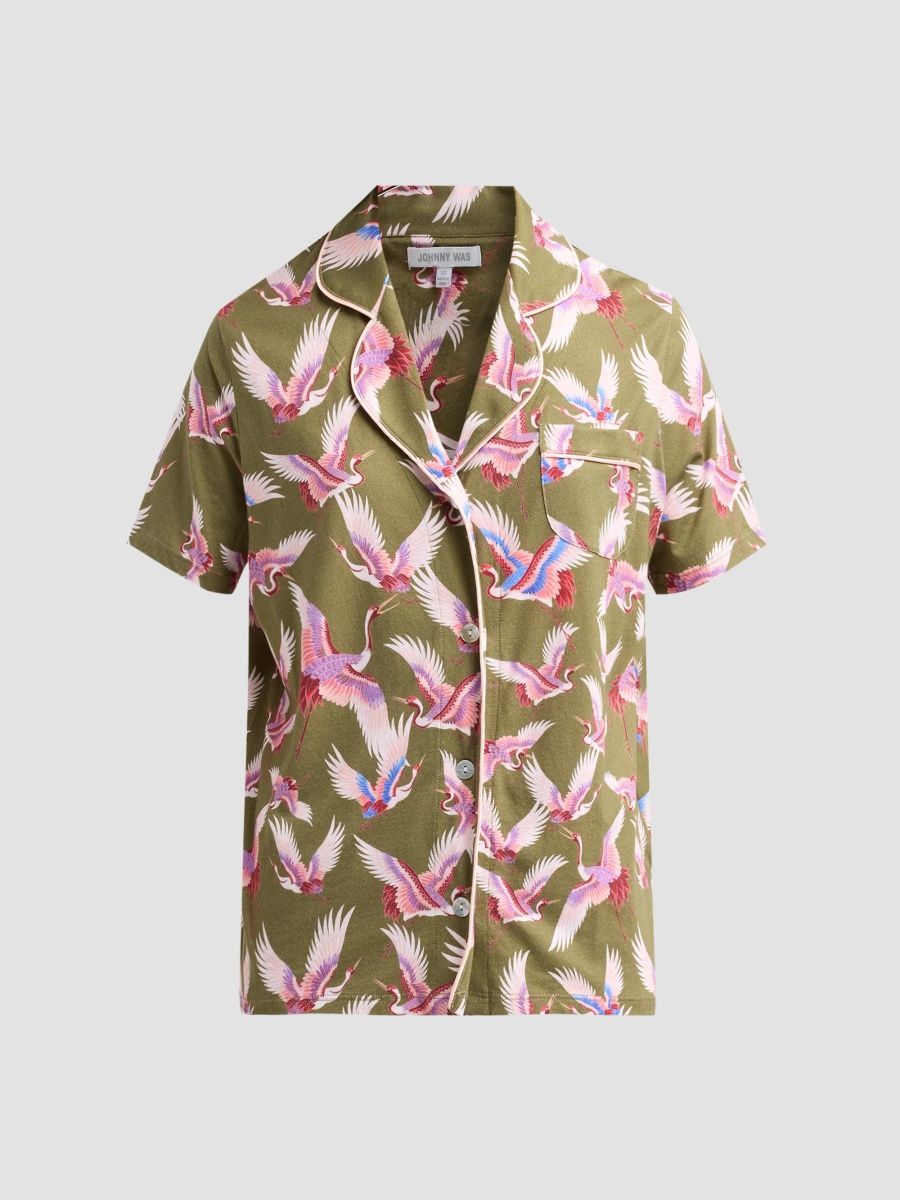 Johnny Was Women's Mikel Printed Cotton-Blend Short Pajamas - Mikel - Size XS