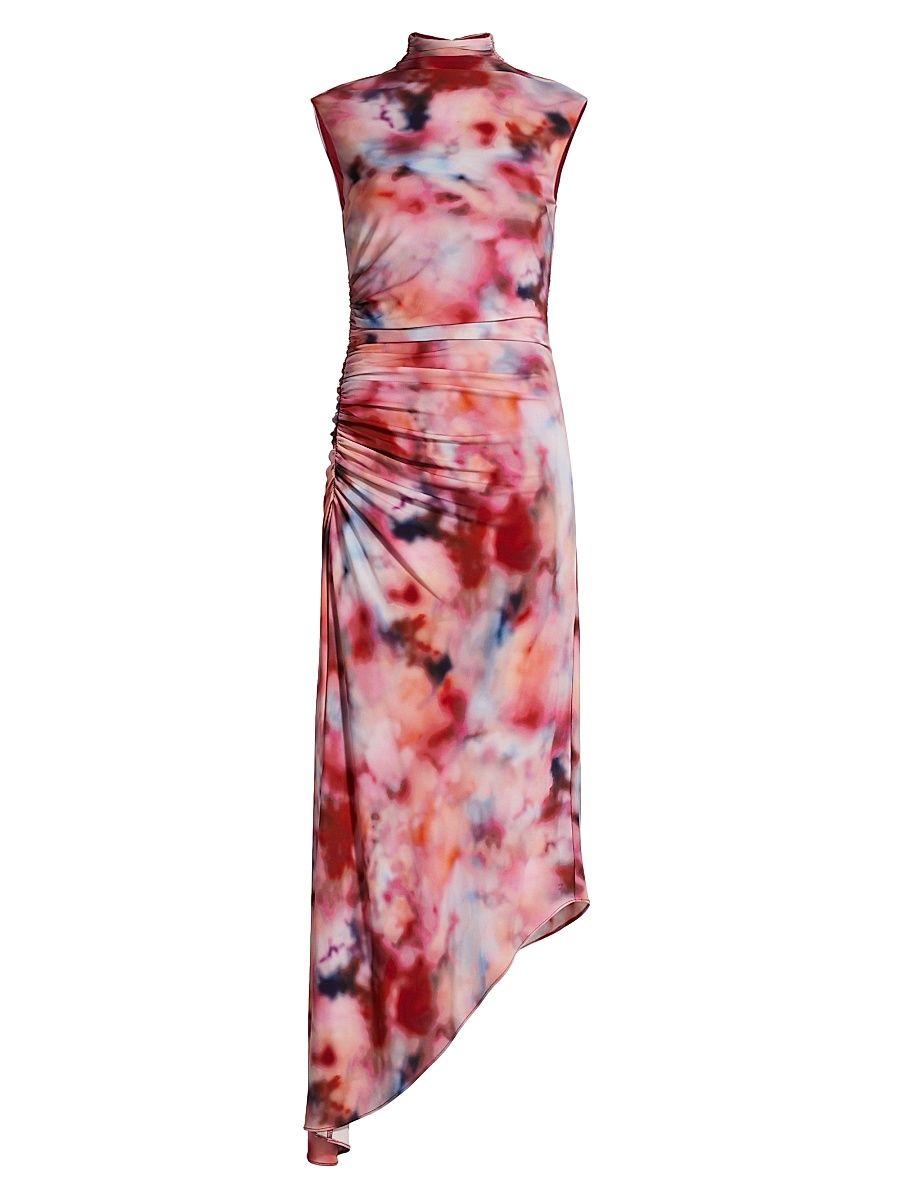 Women's Kai Printed Jersey Midi-Dress - Ethereal Clouds - Size 12