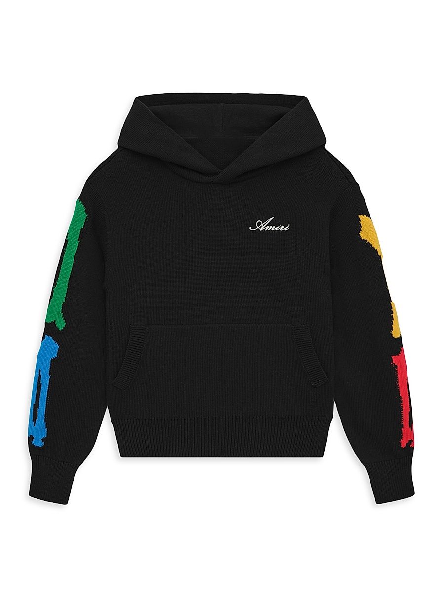 Little Boy's & Boy's Bones Hoodie - Black - Size 4