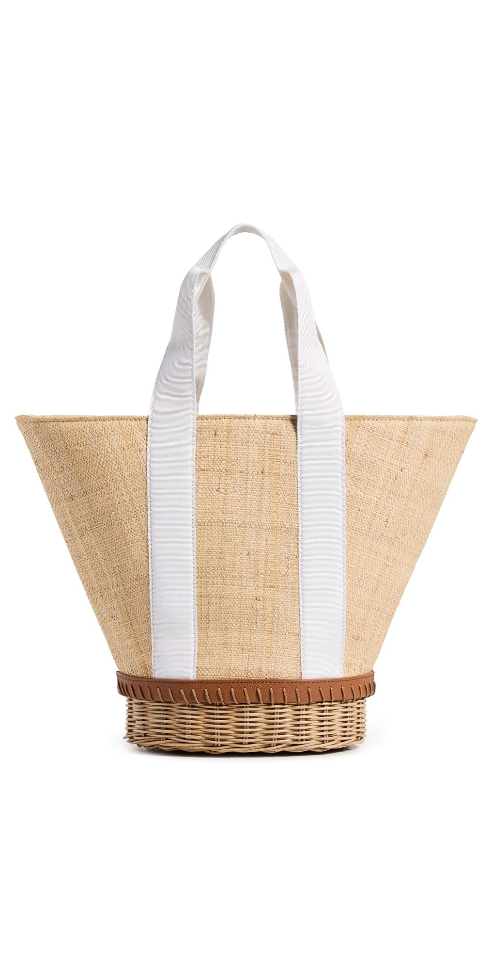PAMELA MUNSON The Gardner Basket Natural/White One Size
