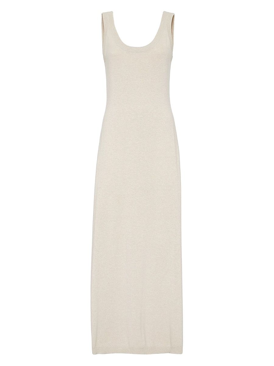 Women's Cashmere Knit Dress - Beige - Size XXS