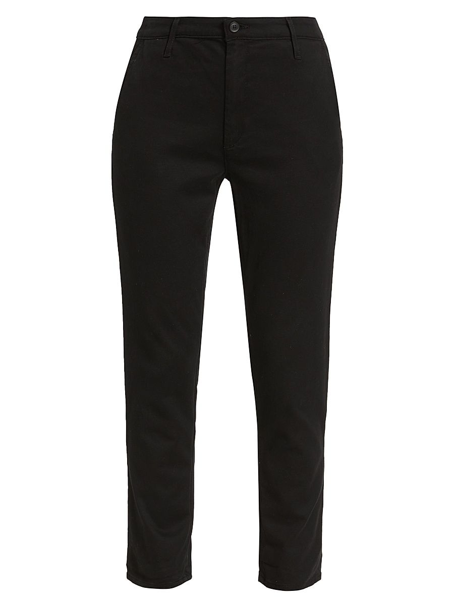Women's Caden Straight-Leg Trousers - Super Black - Size 30
