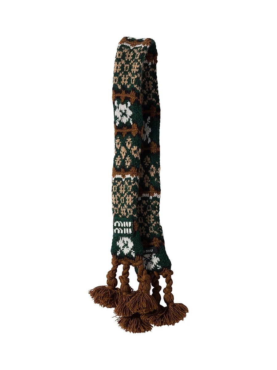 Women's Wool and Cashmere Trick Charm - Brown