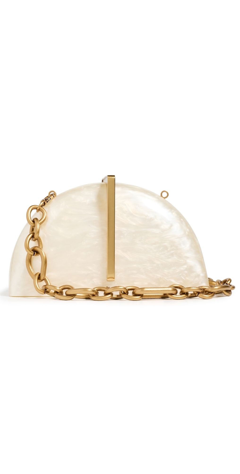Cult Gaia Laguna Clutch Ivory One Size