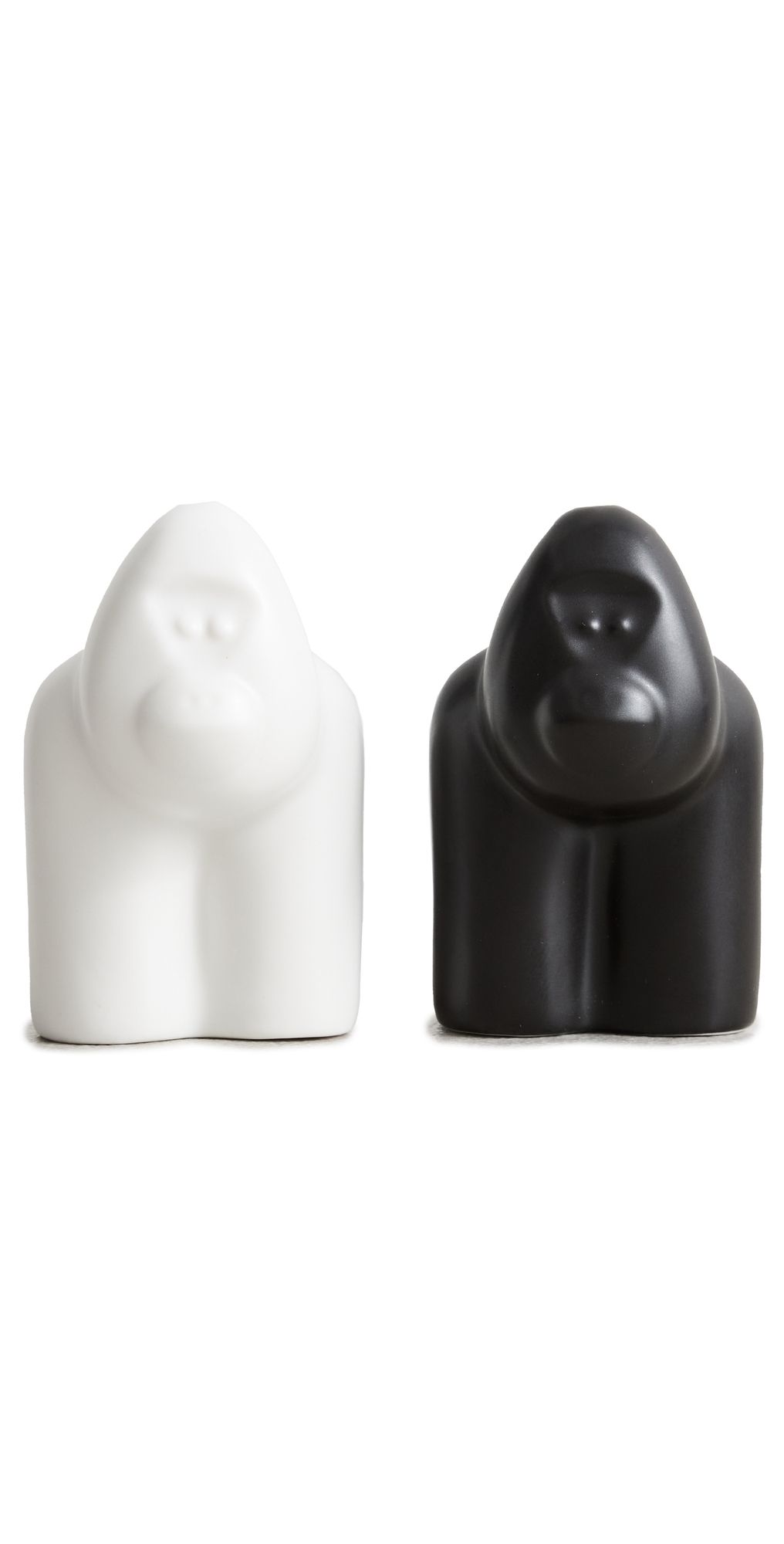 Jonathan Adler Gorilla Salt & Pepper Set Black/White One Size