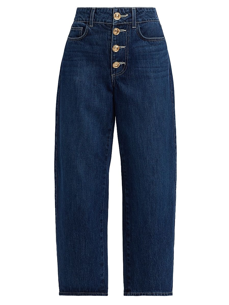 Women's Liora High-Rise Wide-Leg Jeans - Rampart - Size 29