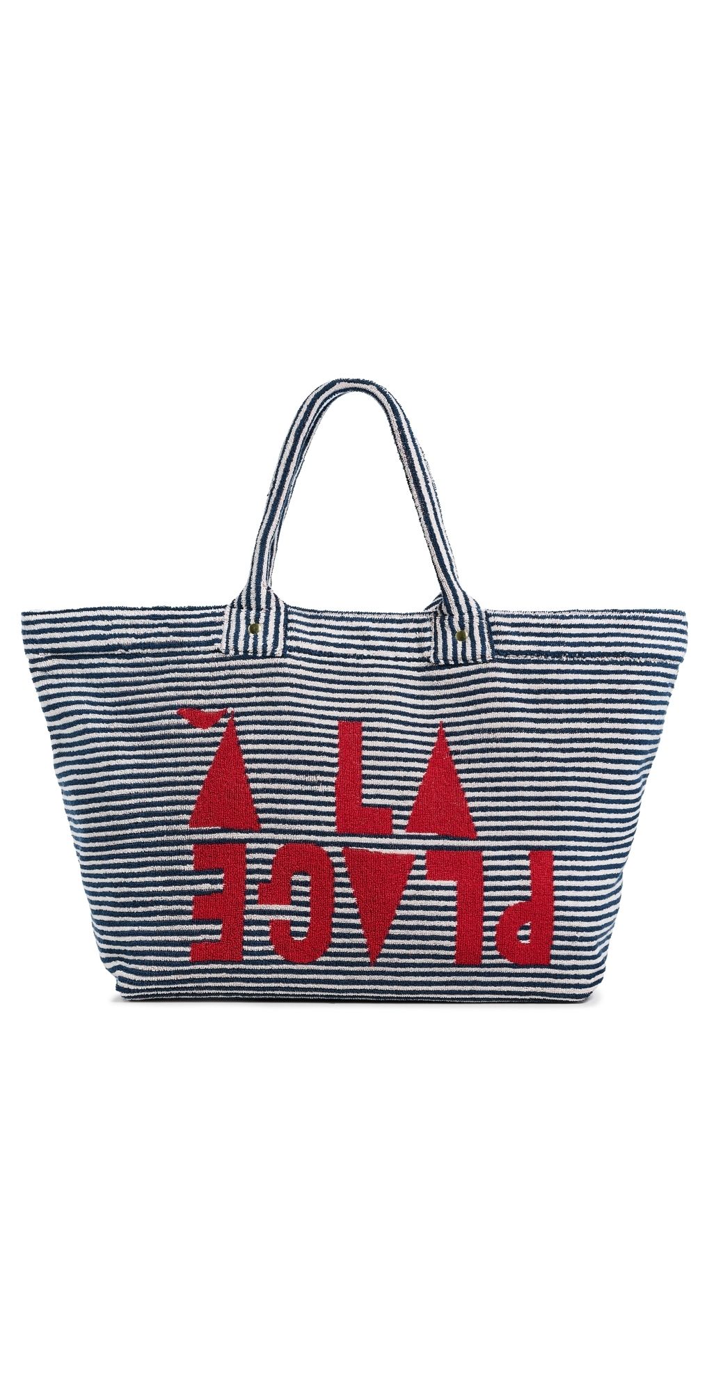 Clare V. La Plage Tote Deep Dive/Cream One Size