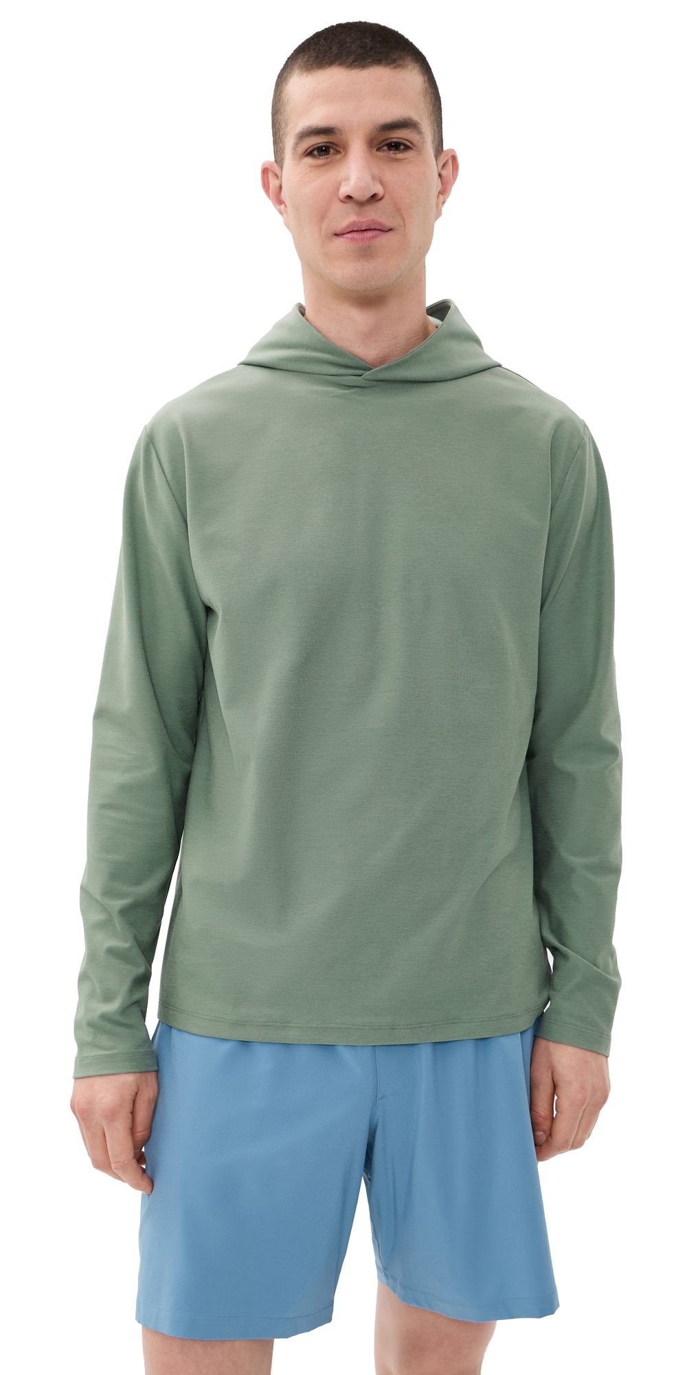 Beyond Yoga Spacedye Go-To Hoodie Grey Sage Heather L