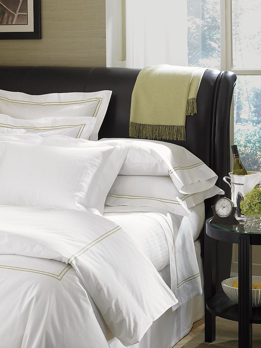 Sferra Grande Hotel Duvet Cover & Sham Collection - White - Size Standard
