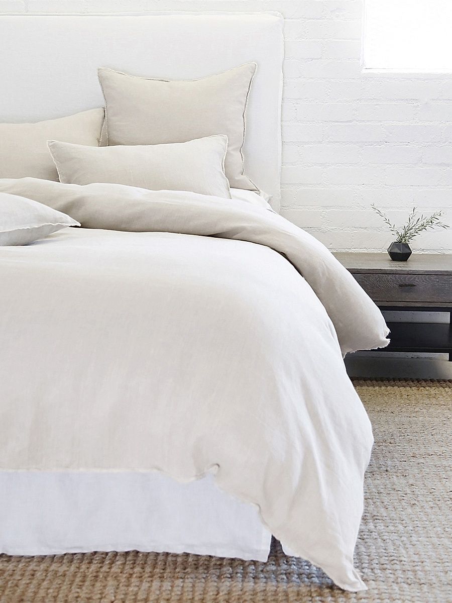 Blair Linen Duvet Cover - Taupe - Size King