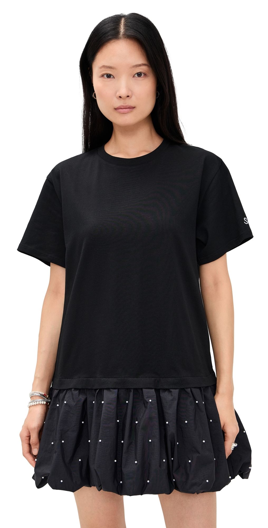 Sea Alberta Pearl T-Shirt Dress Black XXS