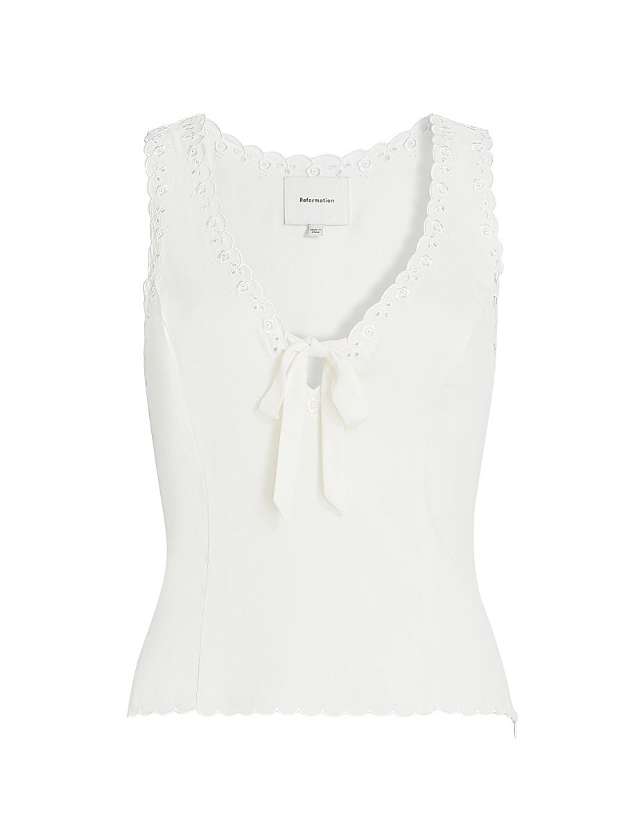 Women's Marlena Eyelet Top - Gossamer - Size 10