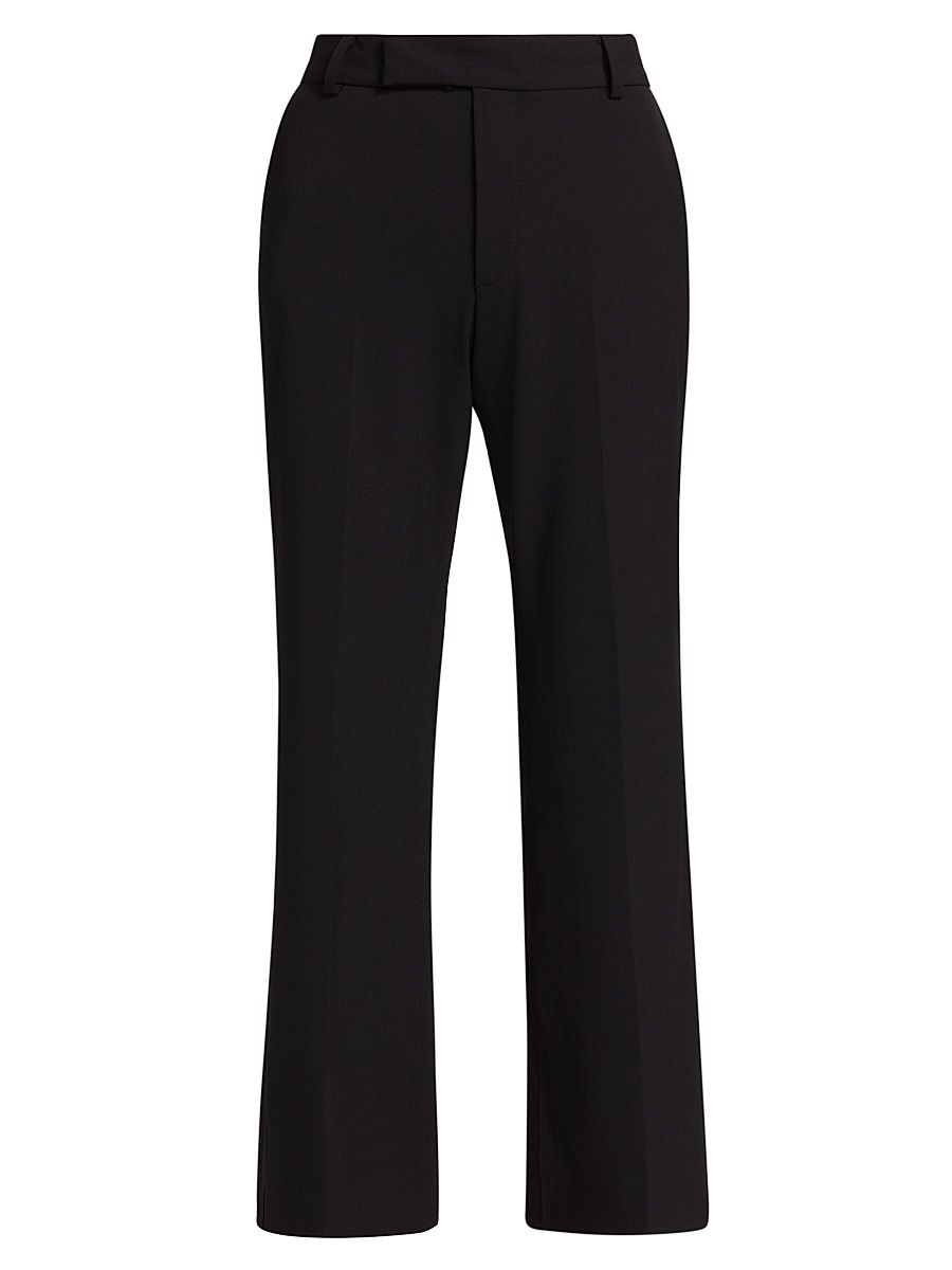 Women's Marlene Wool Flare Pants - Black - Size 12