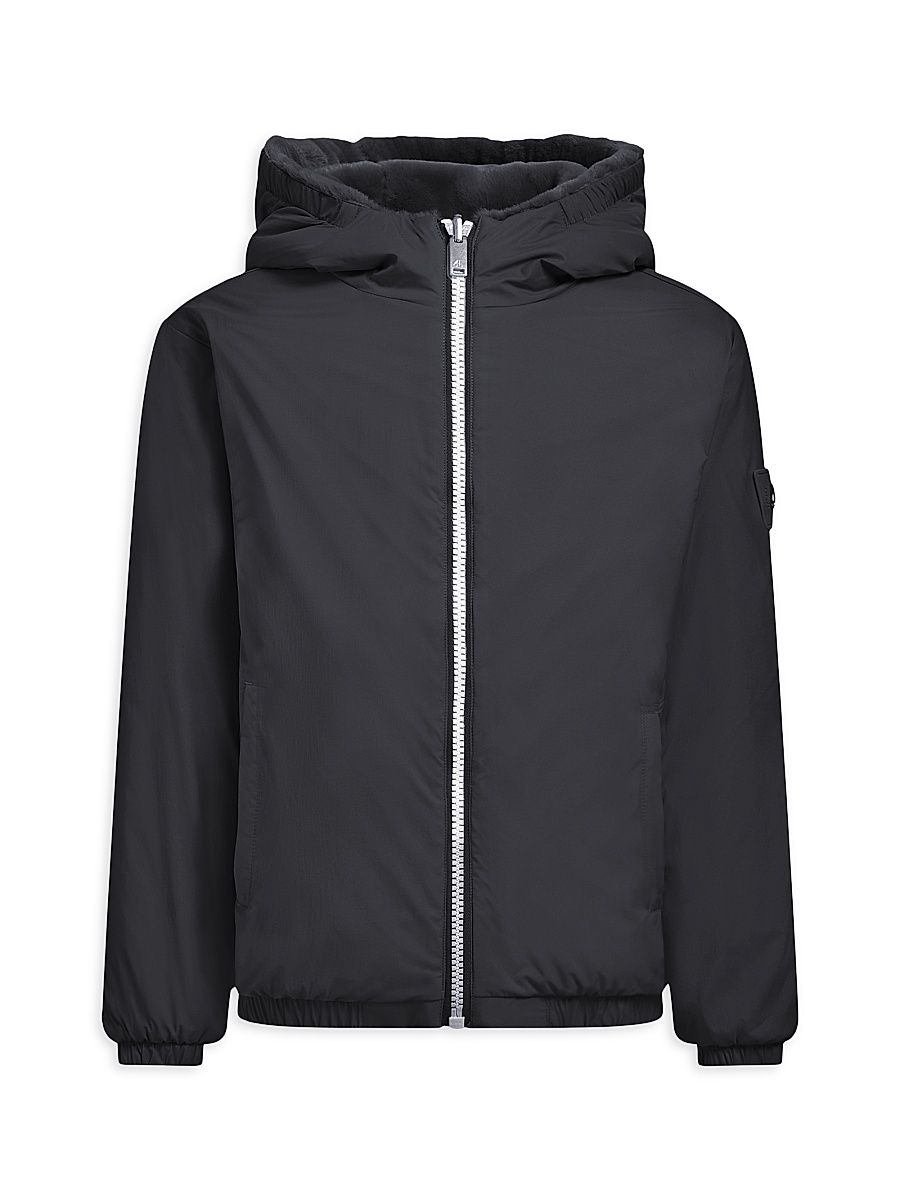 Little Girl's & Girl's Simcoe Reversible Bunny Jacket - Black - Size 18